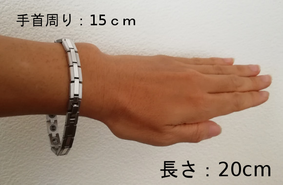 手首周り15cm 長さ20cm