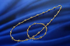 ゲルマニウム18K 20駒ネックレス