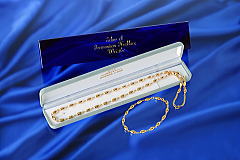 ゲルマニウム18K 37駒ネックレス＆13駒ブレスレットセット